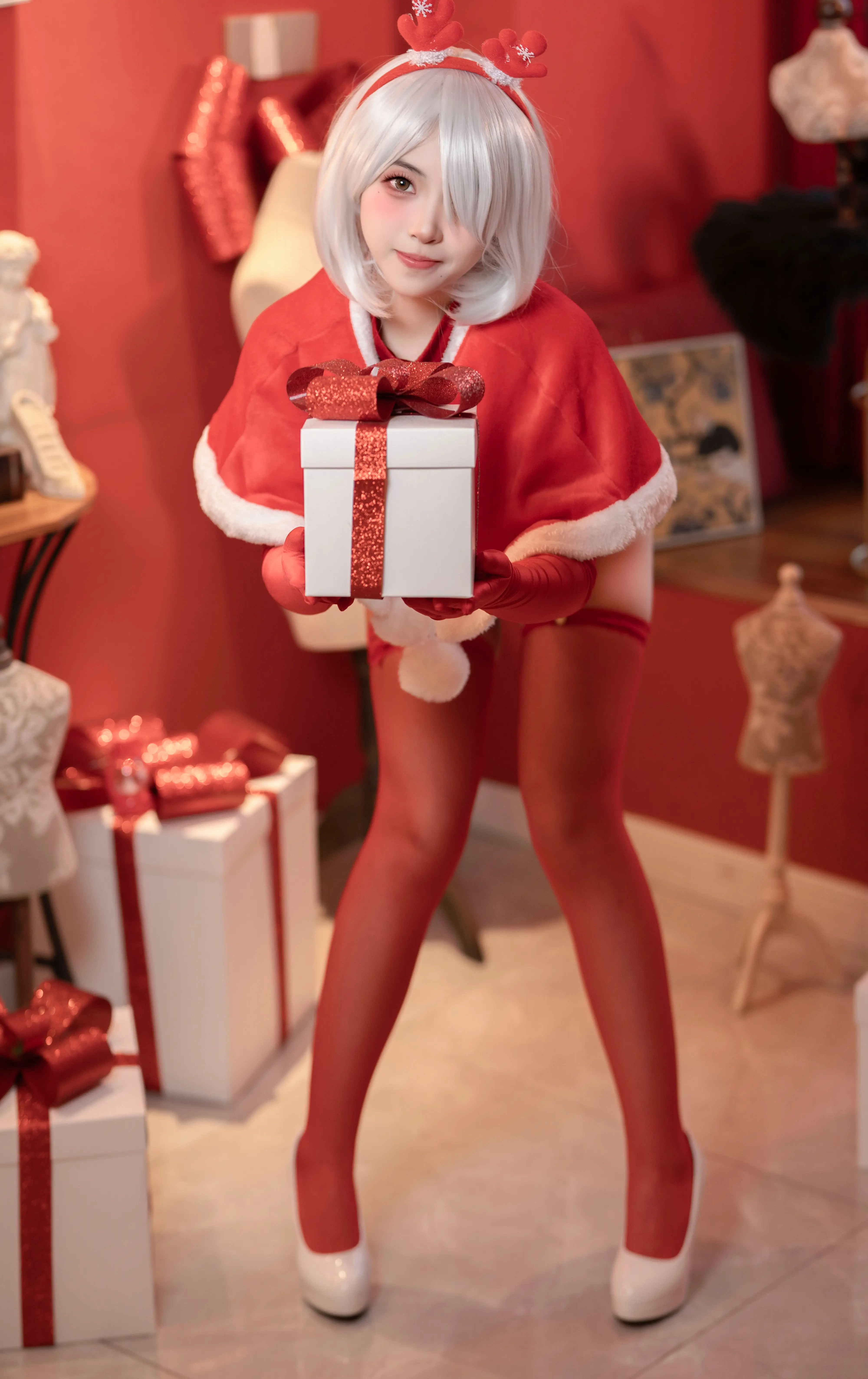 图片[5]-Bangni邦尼 – NO.034 – 圣诞尼尔红裙御姐[132P3V]-AQA.CC