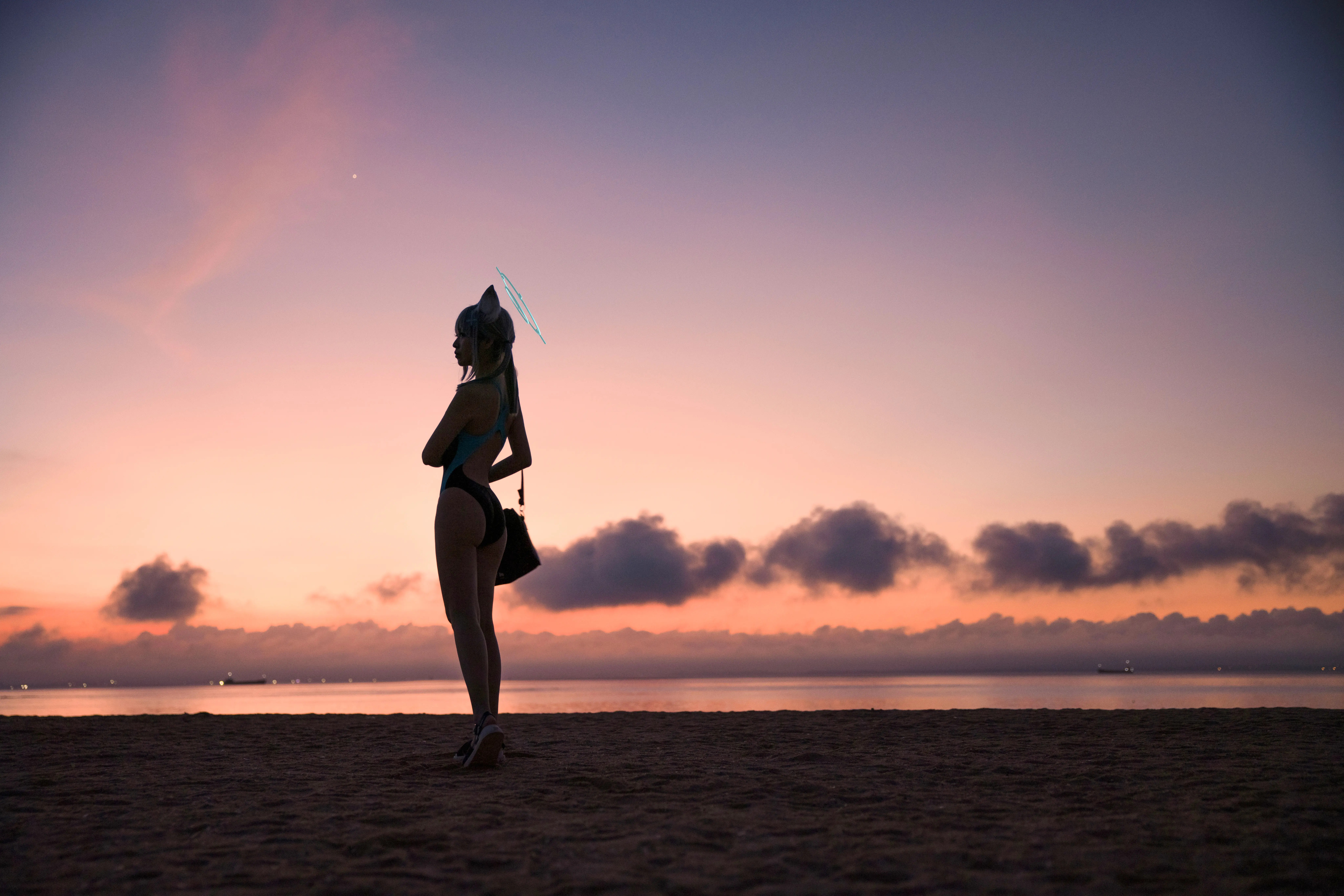 G44不会受伤 – NO.082 碧蓝档案-砂狼白子泳装[26P-287.9M]-AQA.CC