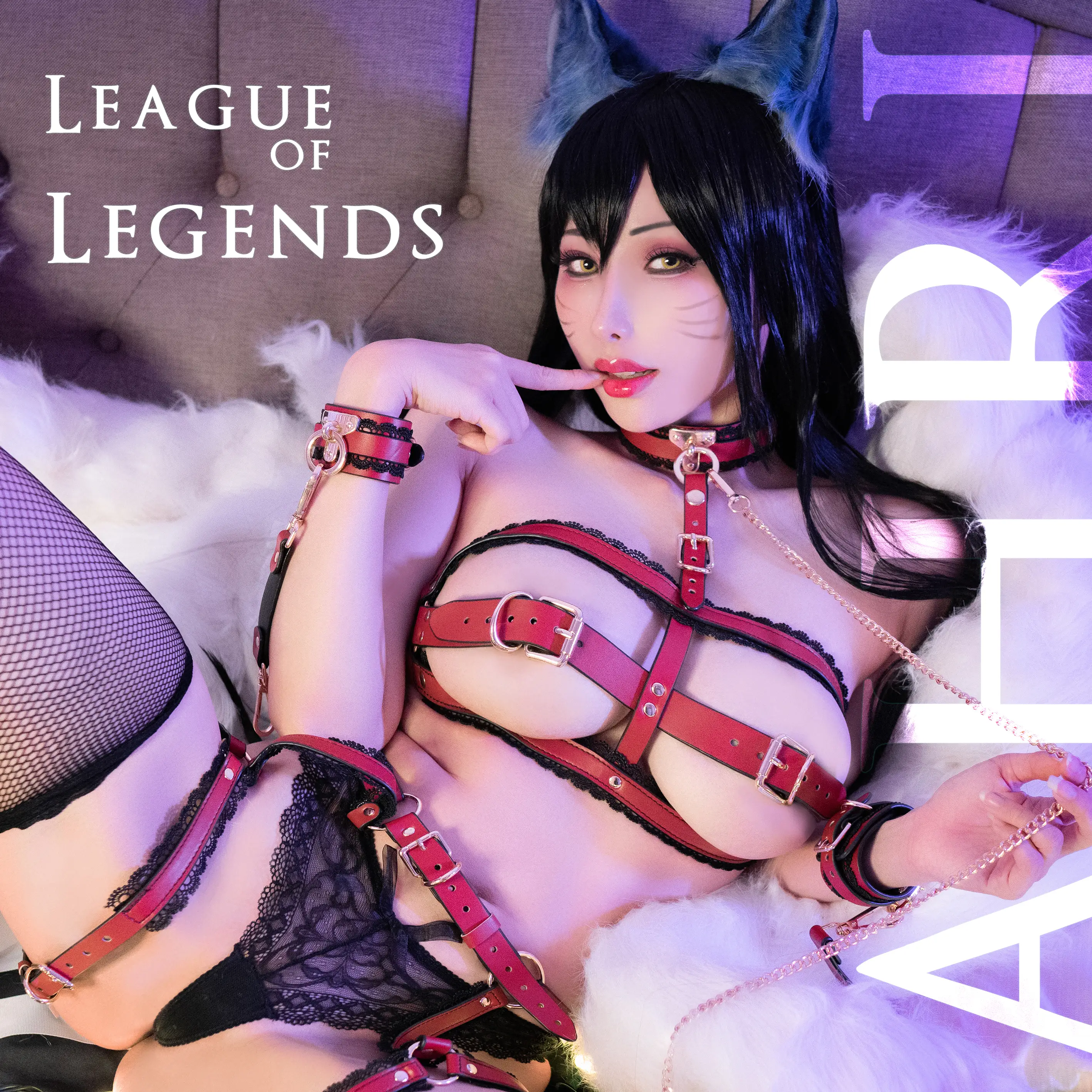 HaneAme雨波 NO.202 League of Legends_ Ahri_綁帶 [21P 112MB]-AQA.CC