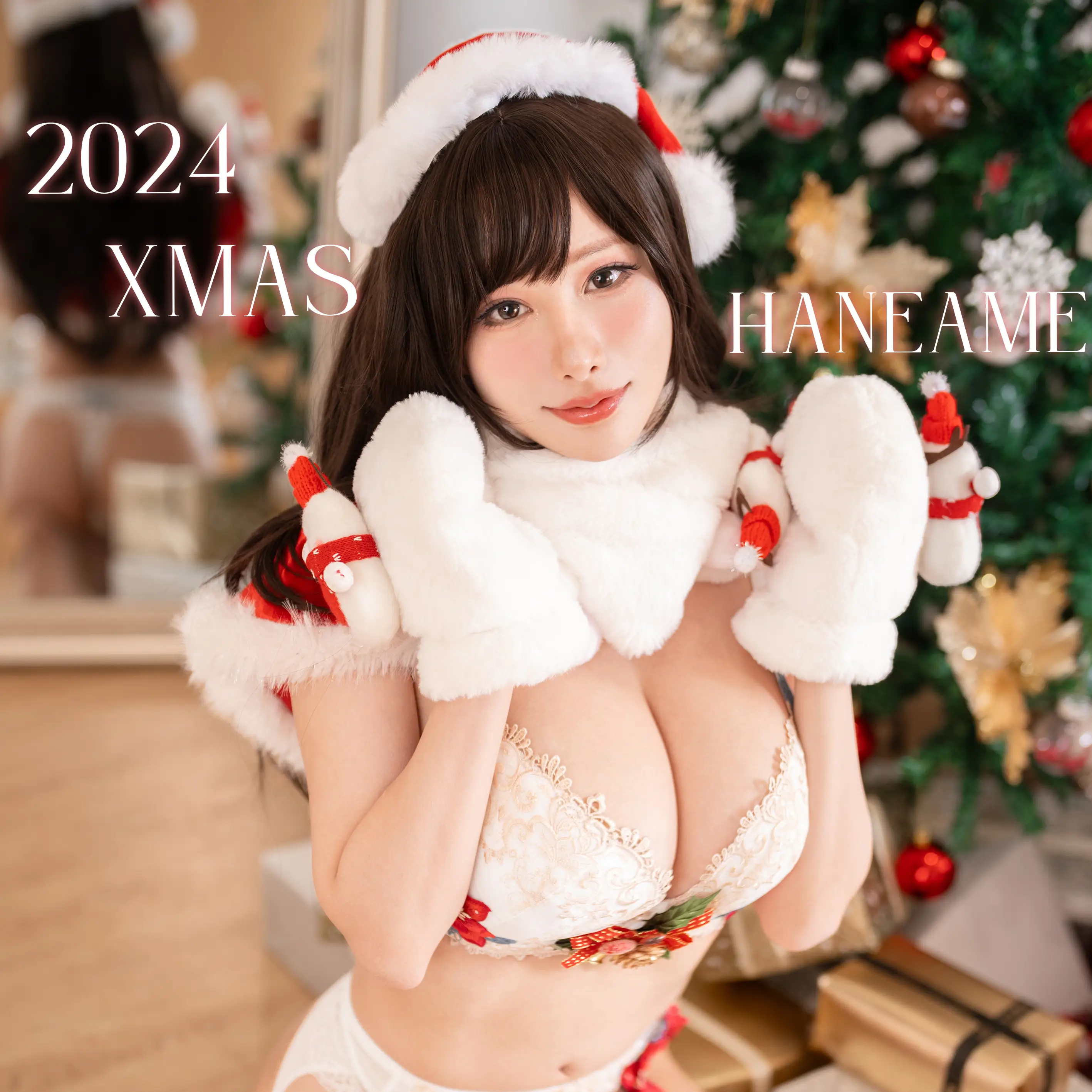 HaneAme雨波 NO.346 2024年12月 原创 2024聖誕節內衣 [40P3V 600MB]-AQA.CC