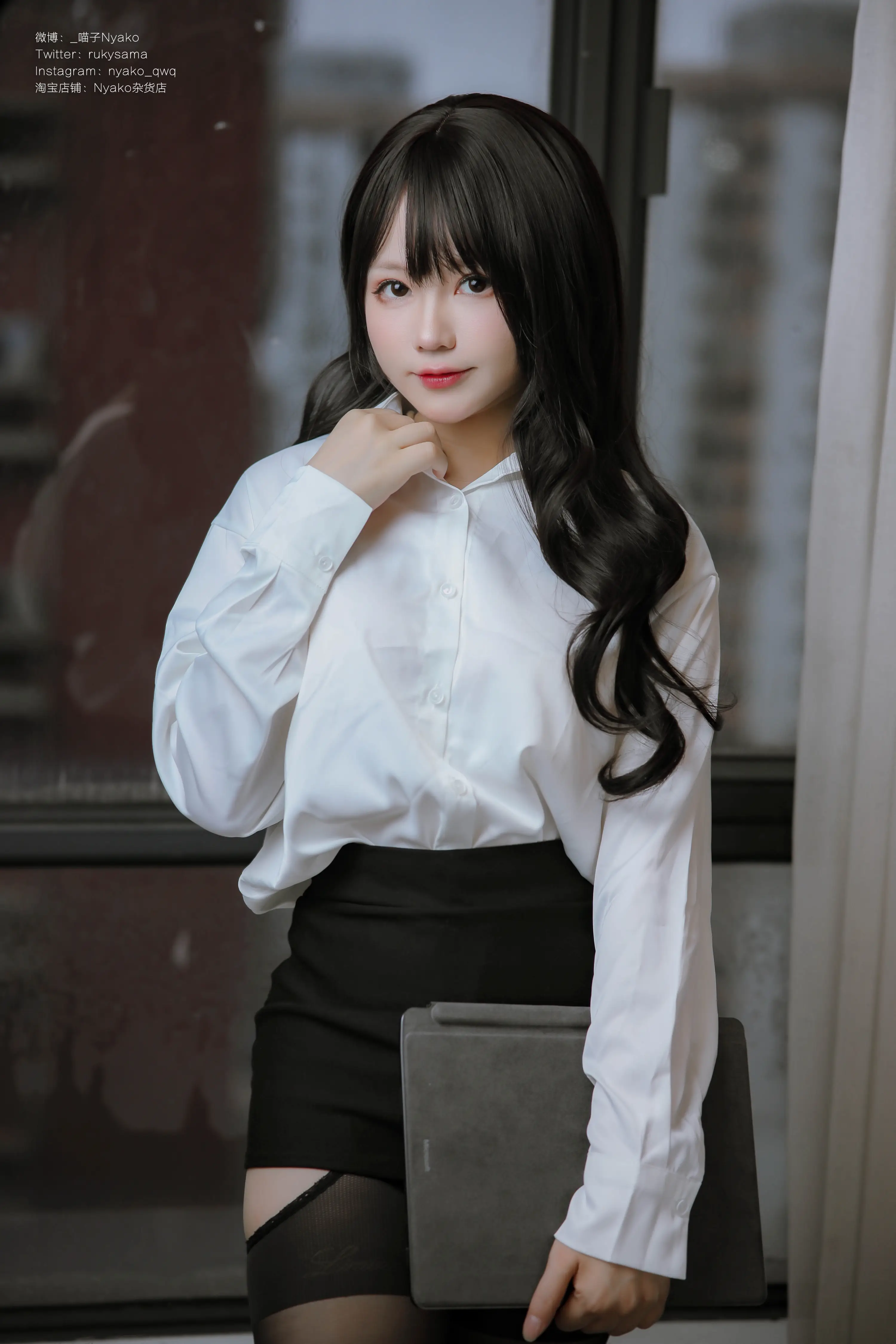 Nyako喵子 NO.054 VOL.32《隣のやばいお姉さん》-OL[78P1V-715M]-AQA.CC
