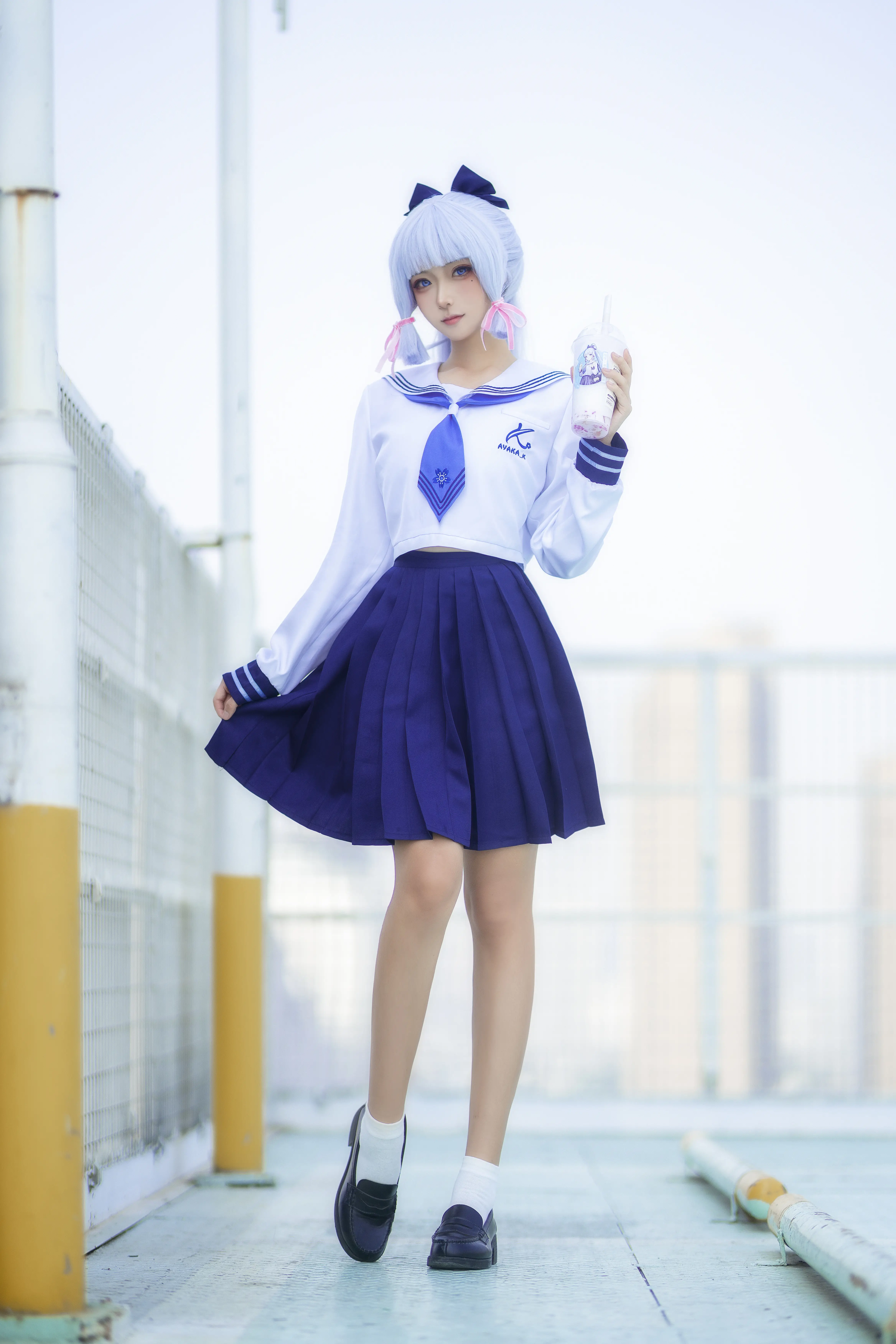 图片[2]-Seya-狮砸 – NO.018  原神 凌华JK [6P-57MB]-AQA.CC