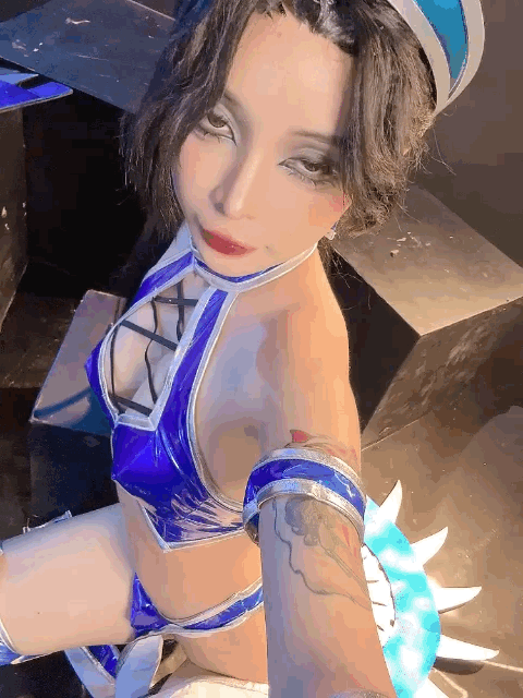 图片[1]-Umeko J NO.080 cosplay Kitana Mortal Kombat [118P9V 2.54GB]-AQA.CC