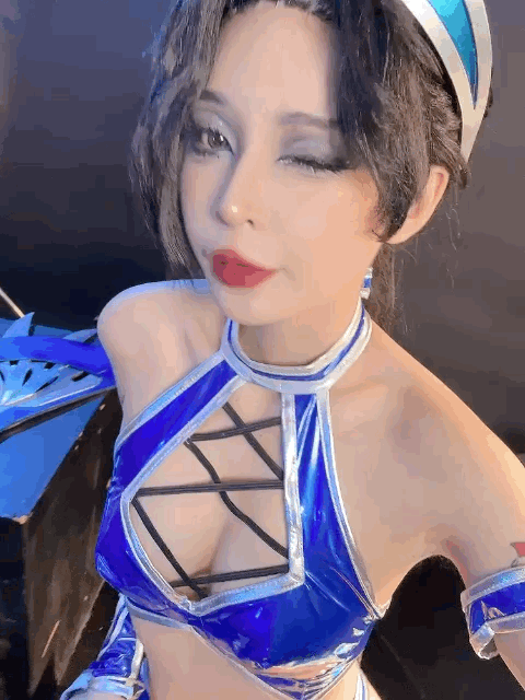 图片[5]-Umeko J NO.080 cosplay Kitana Mortal Kombat [118P9V 2.54GB]-AQA.CC