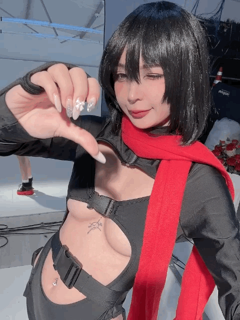 图片[5]-Umeko J NO.085 cosplay Mikasa Ackerman Gym Attack on Titan [127P 1.5GB]-AQA.CC