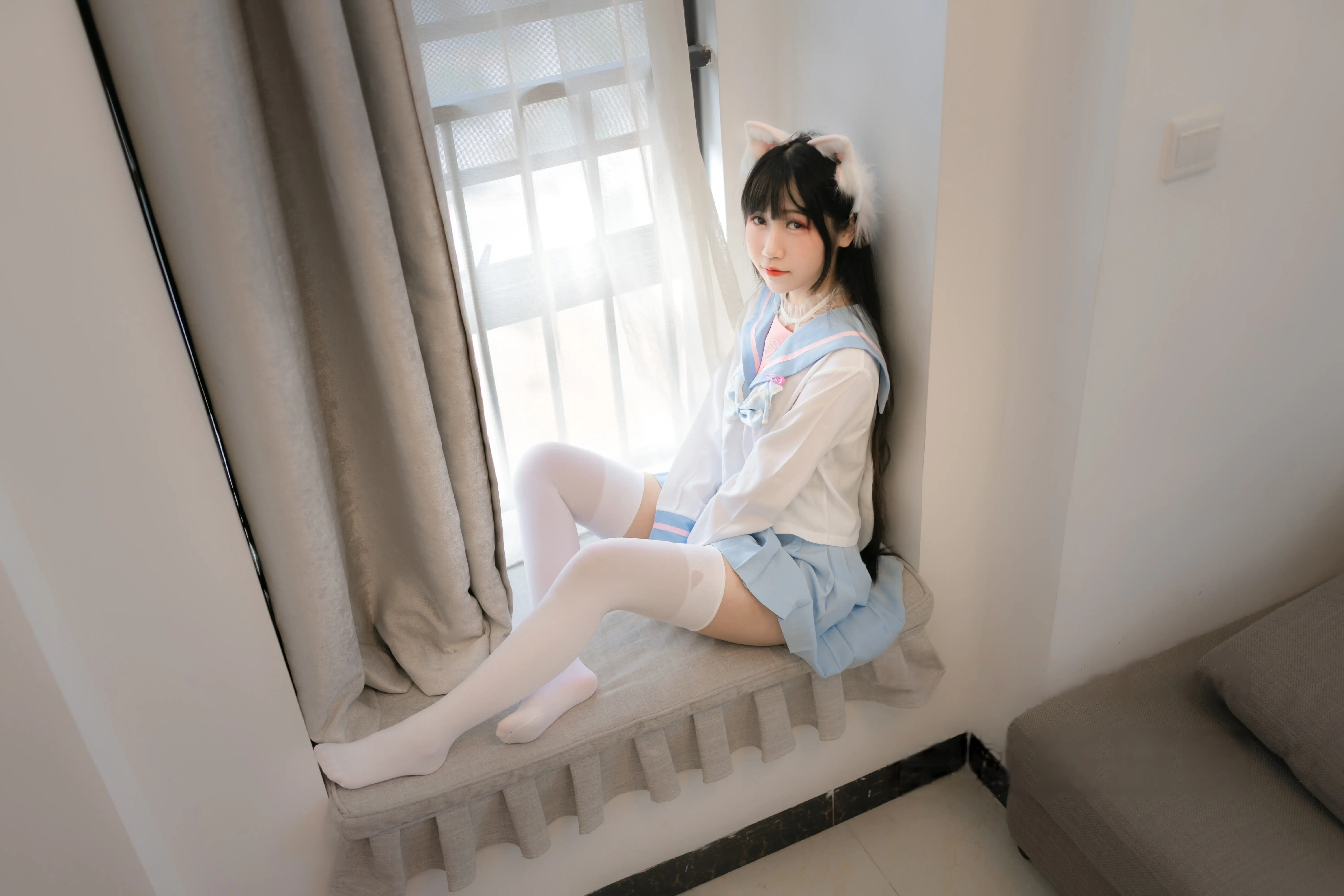 不呆猫 NO.060 白色兔子JK[63P-388.7M]-AQA.CC