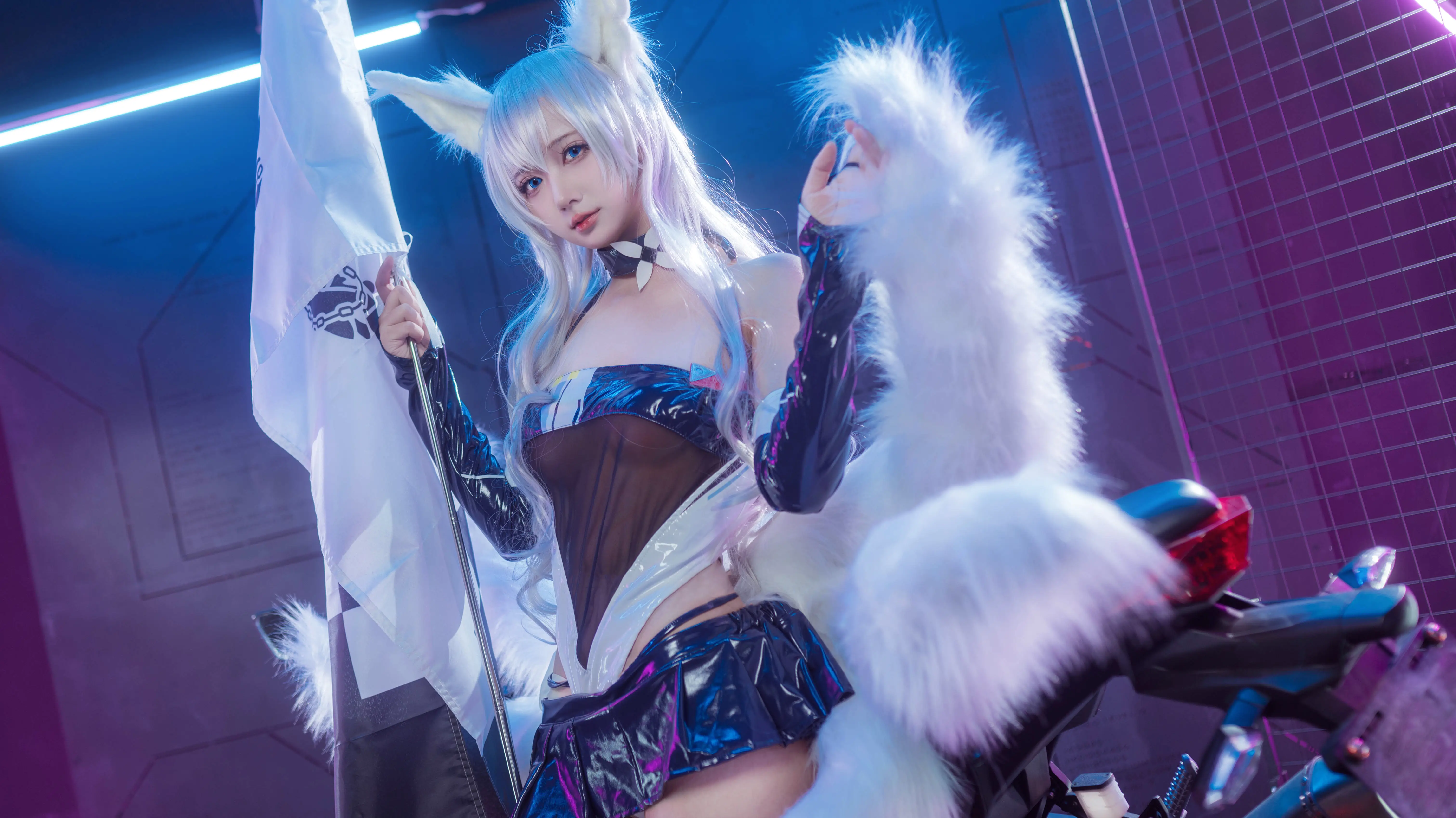 喜欢爱理吗 NO.013 &艾西Aiwest 碧蓝航线 巴尔的摩&信浓 赛车女郎 [47P 200M]-AQA.CC