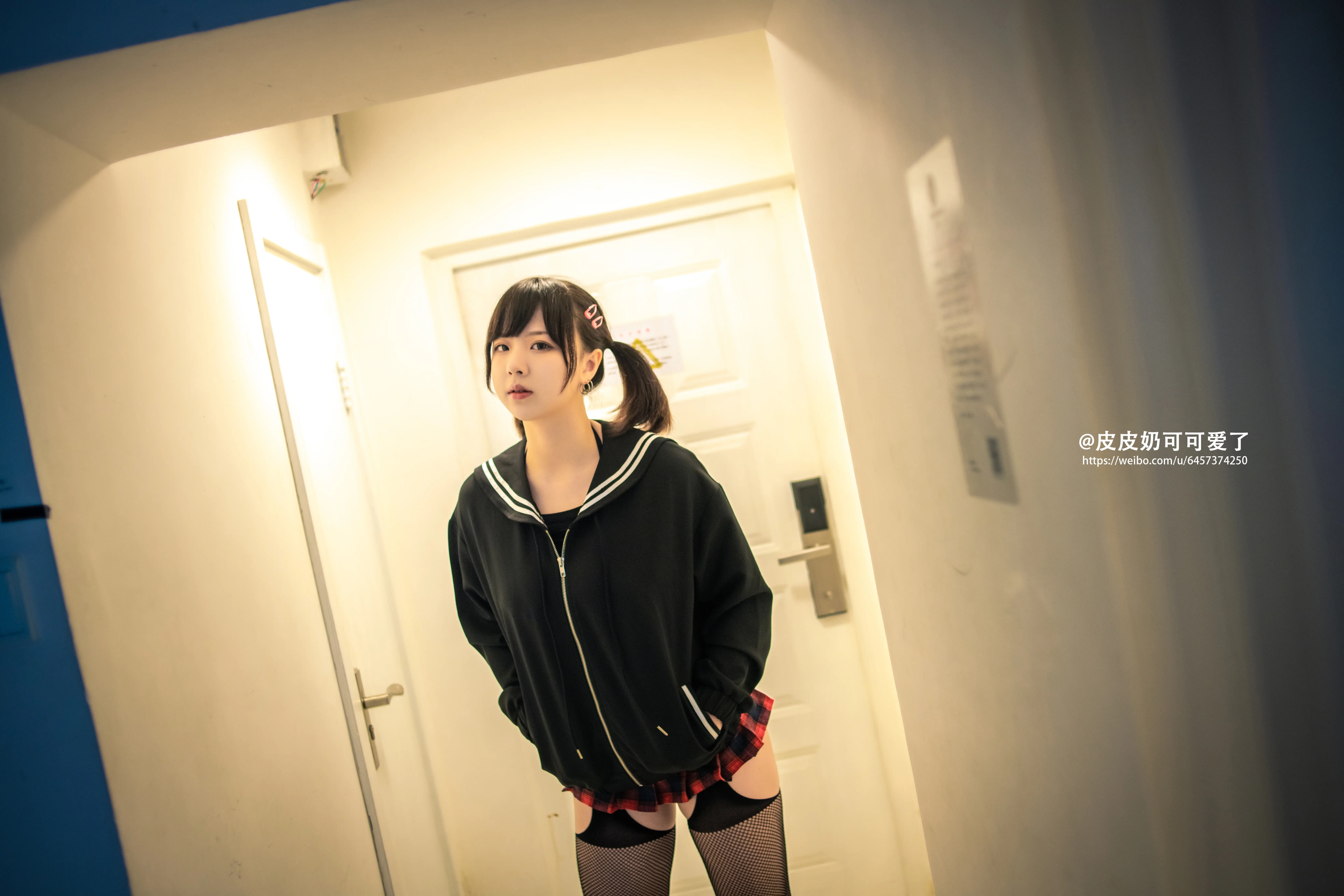 皮皮奶可可爱了啦 - NO.005 黑网袜 [50P-624MB]-AQA.CC