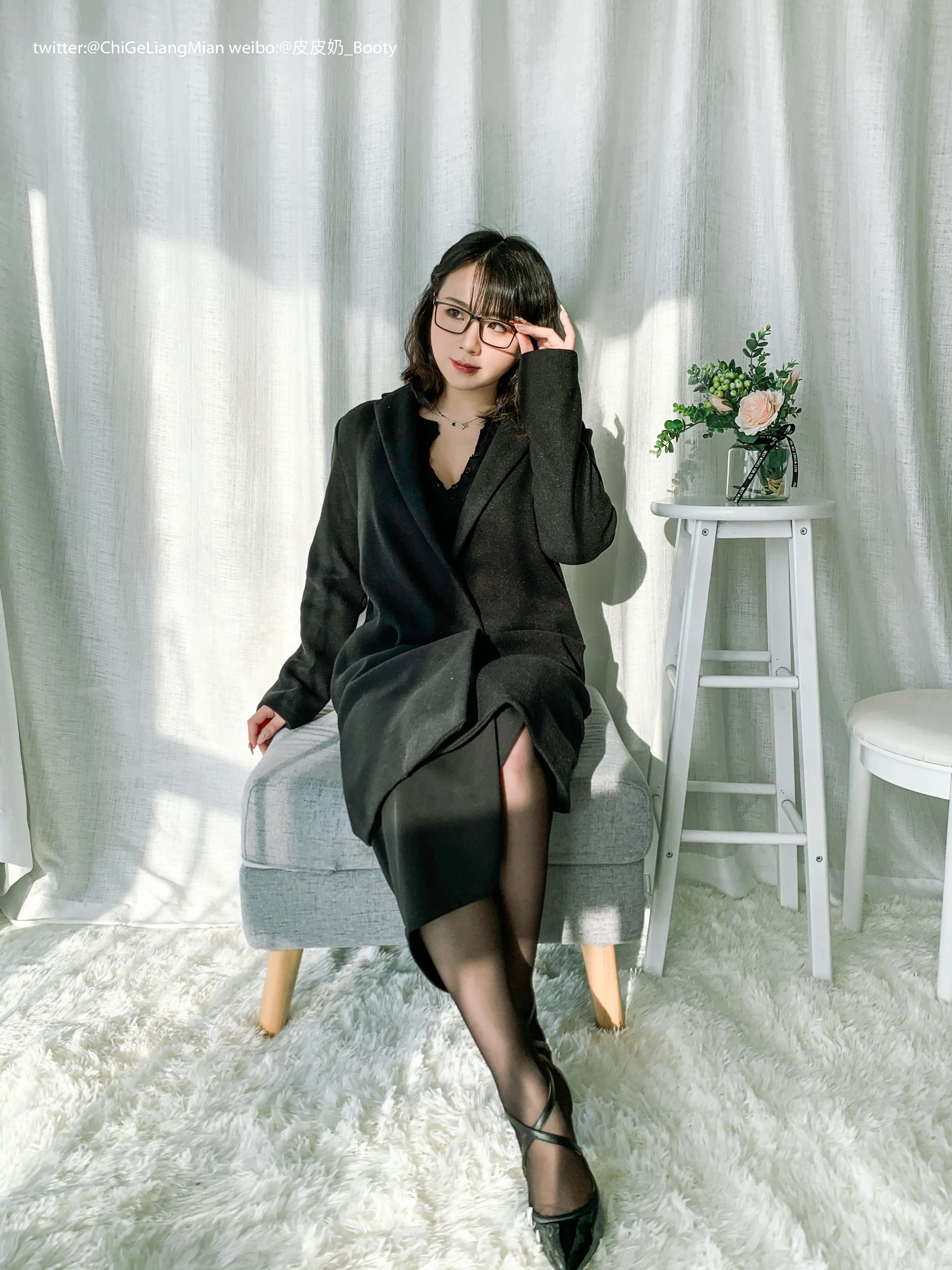 图片[3]-皮皮奶可可爱了啦 – NO.011 黑色高岭ol自拍全部图加动图视频版 [148P1V-965MB]-AQA.CC