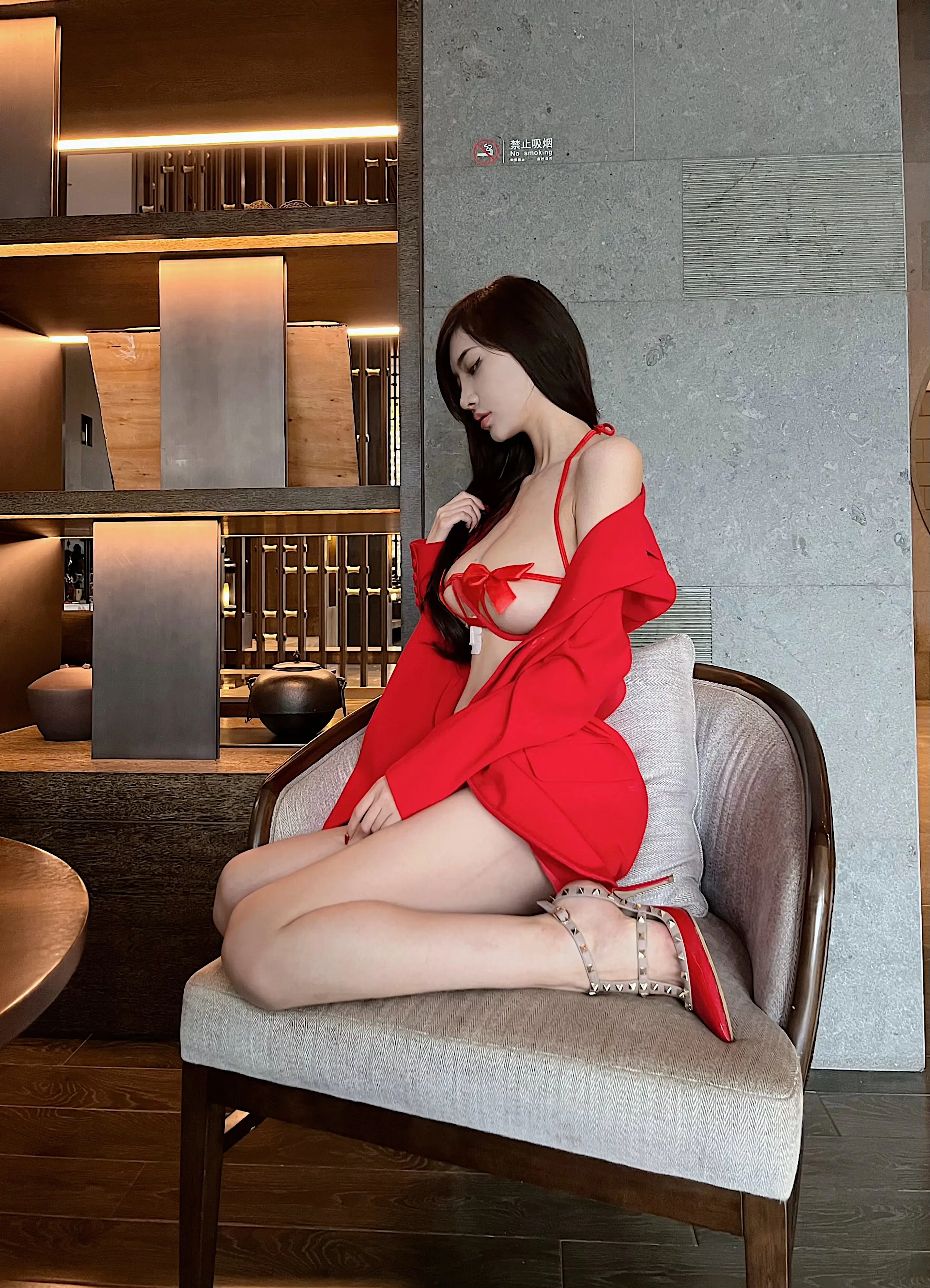 图片[3]-072.脸红Dearie – 微密圈系列 红衣小娇妻[32P-101.4M]-AQA.CC