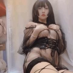 图片[5]-[过期米线线喵] NO.011 黑纱 [36P 53M]-AQA.CC